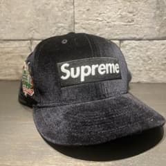 Supreme Velour Box Logo New Era "Black"のサムネイル