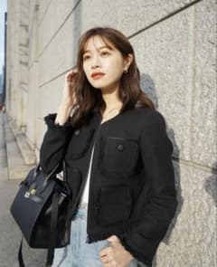 【新品未使用】Fringe tweed Jacket laubeblanc Fringe tweed Jacket – L'AUBE BLANC