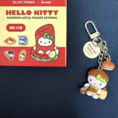 【韓国限定】OLIVE YOUNG × Sanrio ハローキティ キーリングのサムネイル