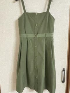 カーキ　膝丈ワンピース　EAST BOYのサムネイル