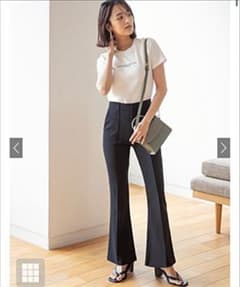 GRL フロントタックフレアパンツ グレイルのサムネイル