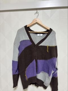 AZUL BY MOUSSY パッチワーク風カーディガン Fのサムネイル