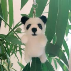 羊毛フェルト ゆらゆらベア パンダのサムネイル