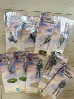 Ichiban Kuji Attack Titan acrylic Stand Prize E: Complete set of all 5 types, brand new and unopened.