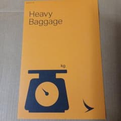 香港・CX キャセイパシフィック Heavy Baggage ステッカー 一枚のサムネイル