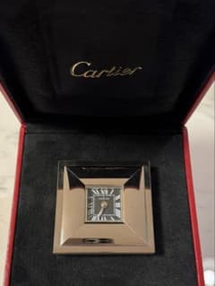 希少 Cartier スクエアクロック カルティエ 置時計 ヴィンテージ 