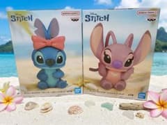 ディズニーキャラクター スティッチ＆エンジェル フィギュア 2種セットのサムネイル