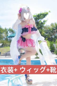 ブルアカ アズサ 水着 コスプレ衣装+ウィッグ+靴 ブルーアーカイブ