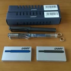 LAMY ラミー サファリ ドイツ製 万年筆　ブラック　スケルトン　2本セットのサムネイル