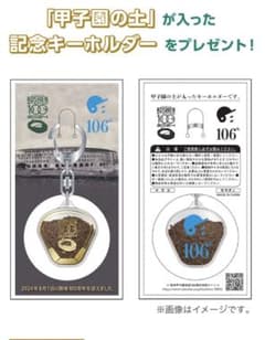 甲子園の土が入ったキーホルダーのサムネイル
