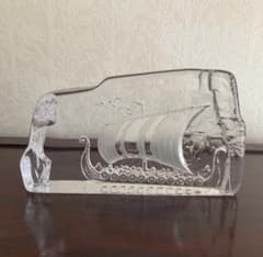 北欧 KOSTA BODA コスタボダ クリスタルガラス 船の彫刻 - メルカリ