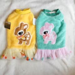 犬の服 犬のワンピース 冬用のサムネイル
