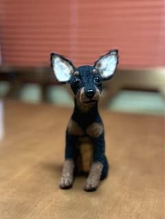 羊毛フェルト トイマンチェスターテリア - メルカリ