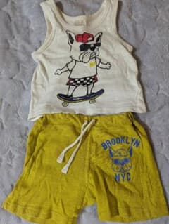 フレンチブルドッグ タンクトップ＆ショートパンツ セットのサムネイル