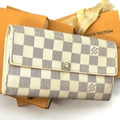 良品 ルイヴィトン ダミエアズール ポルトフォイユ サラ 10カード 財布