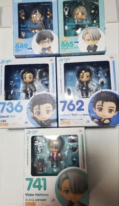 ユーリ!!! on ICE ねんどろいど 勇利 ヴィクトル5体セット+特典のサムネイル