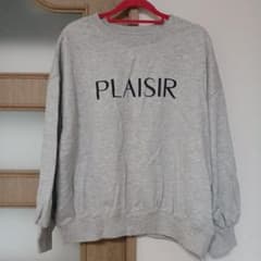 PLAISIR ロゴ スウェット グレー Sのサムネイル