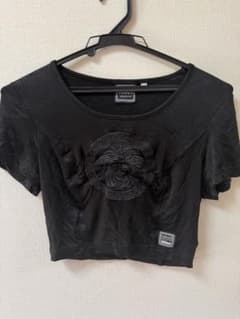Versace Jeans Couture メデューサ刺繍 Tシャツ　ブラックのサムネイル