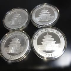 パンダ銀貨4枚セット - メルカリ