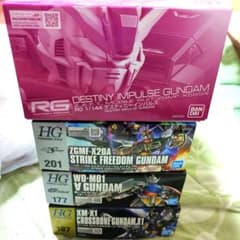 HG RG 1/144 ストライクフリーダム　デスティニーインパルス　ターンエー HG RG 1/144 ストライクフリーダム デスティニーインパルス
