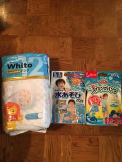 nepia Whito パンツ L 44枚＋水遊びパンツ 男の子用 Lサイズ6枚のサムネイル