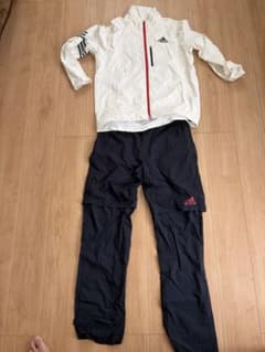 アディダス ゴルフ レインウエア セットアップ 古着 O/XG XL 相当 adidas GOLF (アディダスゴルフ) ゴルフ用レインウェアセットアップ