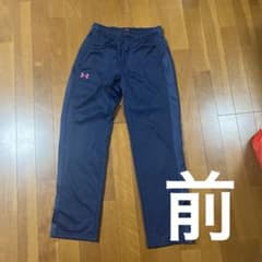 UNDER ARMOUR ネイビー ジャージパンツ YXLのサムネイル