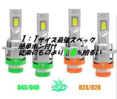 18LED ポン付けでHID→LED D4S/D4R D2S/D2R 6か月保証 - メルカリ