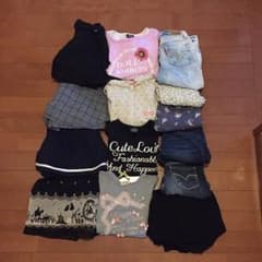 130 女の子 まとめ売り 14点 メゾピアノ リーバイスのサムネイル