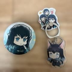 鬼滅の刃 時透無一郎 缶バッジ スマホリング キーホルダーのサムネイル