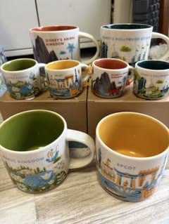 【超激レア・フルコンプ】WDW×スタバ 4大パーク マグ＆オーナメント8点のサムネイル