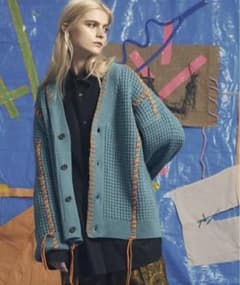 f*r様 【美品】鬼ワッフル　Vネックニットカーディガン MAISON SPECのサムネイル