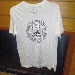 adidas 半袖 Tシャツ ホワイト Lサイズのサムネイル