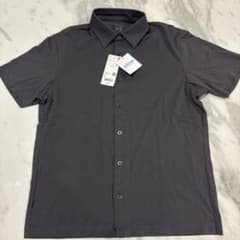 UNIQLO AIRism フルオープンポロシャツ グレー Sのサムネイル