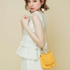 ダズリン 今期☆ストライプリボンペプラムブラウスのサムネイル