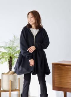 미사용 Myu 호박 푸드 후드 긴 길이