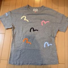 【レア】EVISU エヴィス カモメ ポケットいっぱいTシャツ　グレー　42のサムネイル