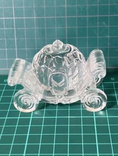 匿名配送／　アクリルアイスのかぼちゃの馬車　シンデレラ　透明　置物