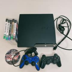 プレステ3本体 すぐ遊べるセット コントローラ2個おまけ ソフト付きのサムネイル