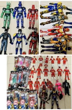 スーパー戦隊　メタルヒーロー　ソフビまとめセットのサムネイル