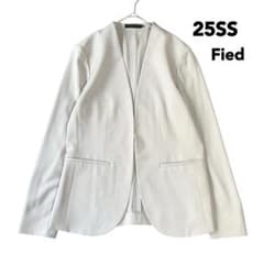 25SS✨ほぼ未使用✨iCB Fiedノーカラージャケット 洗える ライトグレー 25SS✨ほぼ未使用✨iCB Fiedノーカラージャケット 洗える ライトグレー