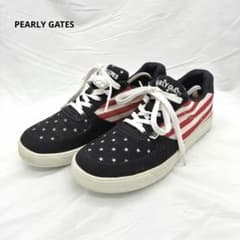 PEARLY GATES ゴルフシューズ 星条旗 ネイビー 27.0cm - メルカリ