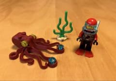 LEGO レゴ ダイバー ミニフィグ タコ セットのサムネイル