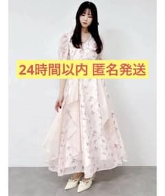 【野口衣織ちゃん着用】dazzlin マチラッフルフラワープリントワンピース 野口衣織ちゃん着用】dazzlin マチラッフルフラワープリントワンピース