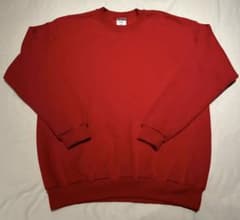 滋*物様 【美品】90s-00s JERZEES スウェット 無地 レッド 赤のサムネイル