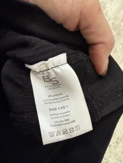BELLE SHEER リブステッチ 着圧レギンス ブラック XSサイズのサムネイル