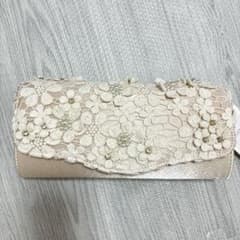 【値下げ中】フラワーレースモチーフ クラッチバッグのサムネイル