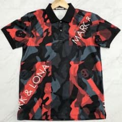 名品 極美品】MARK&LONA ポロシャツ スカル カモフラ 木村拓哉 46