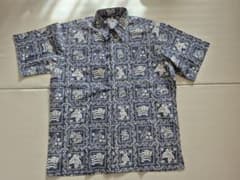 【美品】reyn spooner ラハイナセイラー アロハシャツ Lのサムネイル