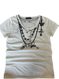 ネックレス　デザインTシャツ　亜熱帯　y2k グランジ　ロザリオのサムネイル